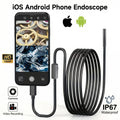 Industrial Endoscope for iOS Android, HD 960P Borescope Camera with Light, IP67 Waterproof for Car , Sewer, Pipeline Inspection