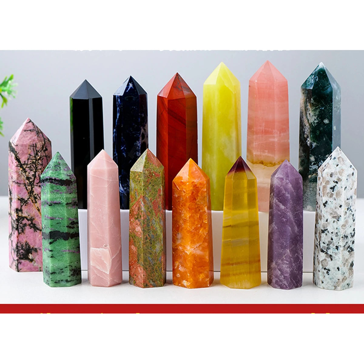 Crystal Tower Trio - Three Hand-Cut Points, 5-6 cm