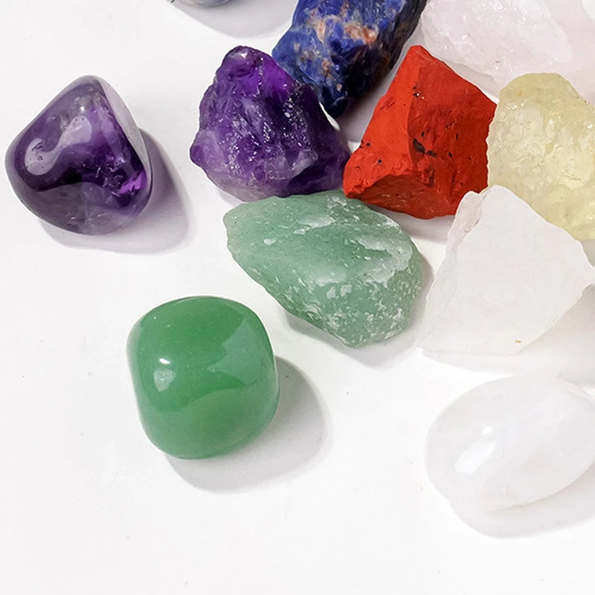 Seven Chakra Stone Set - One Stone per Chakra, in a Pouch