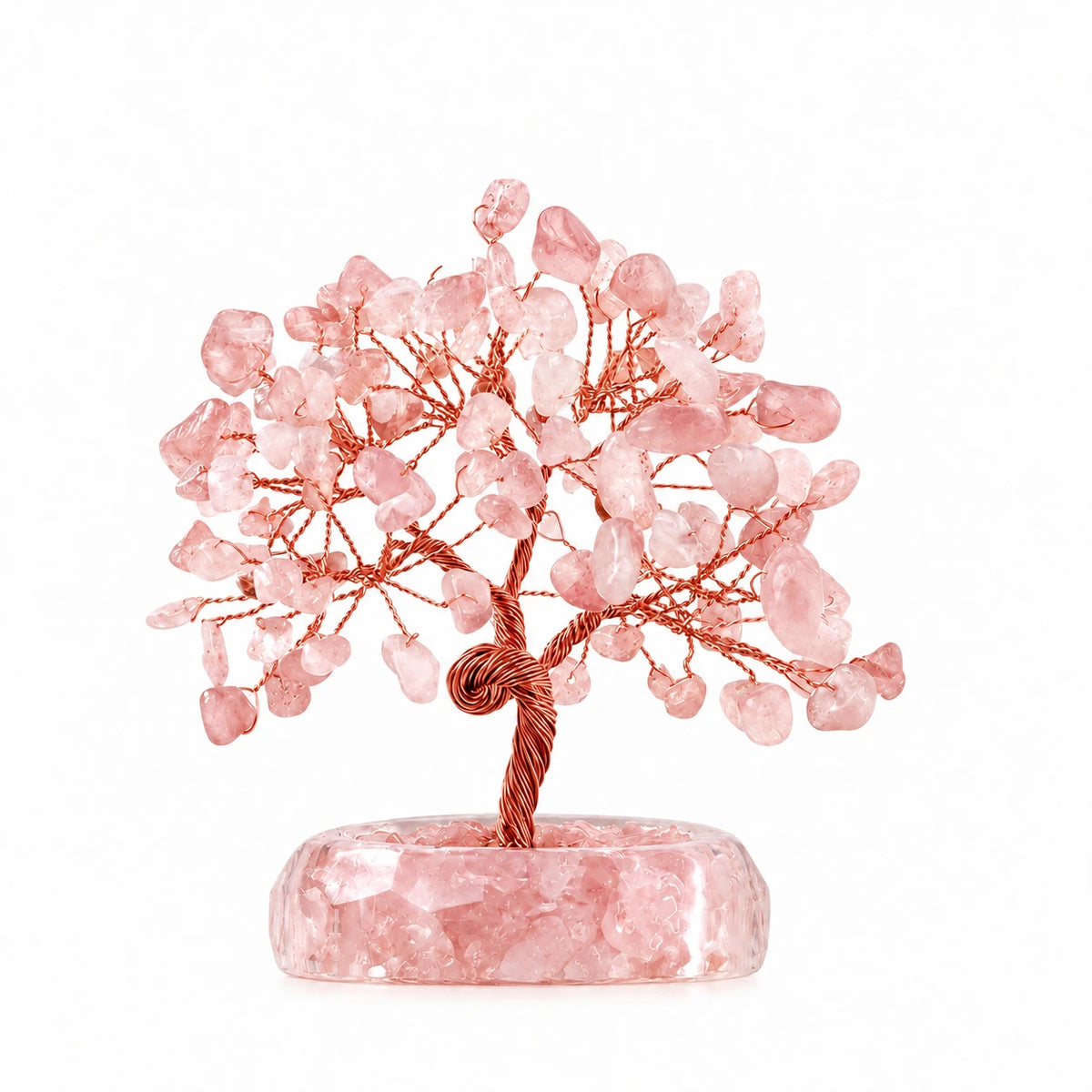 Rose quartz - pale pink chips